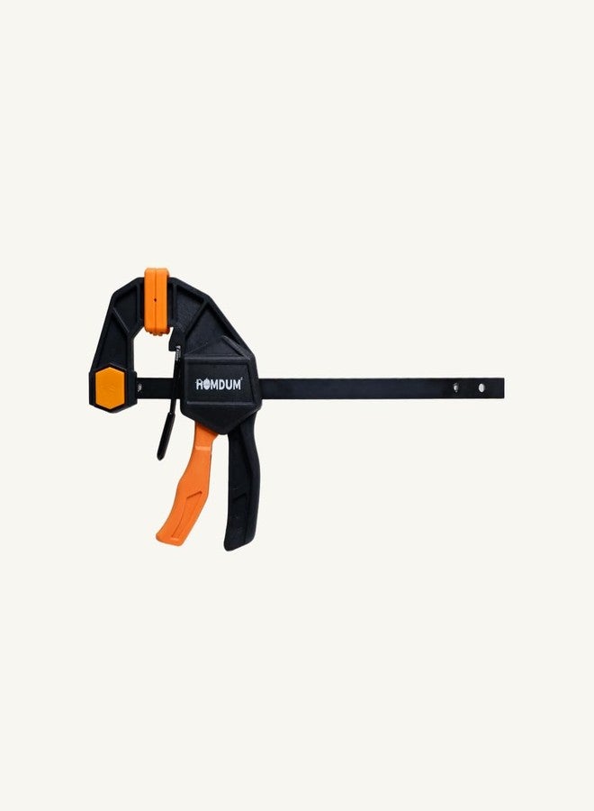 Homdum 6 inch Quick Grip Bar clamp for woodworking One-Handed Release F type Ratchet clamp wood working size 35 X 21 CM with Durable Nylon Handle & scratch proof rubber grip Pack of 2pc. - Image 2
